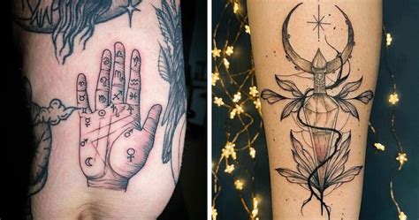 tatuaje bruja|30 Tatuajes muy simbólicos para sentirse brujita todo。